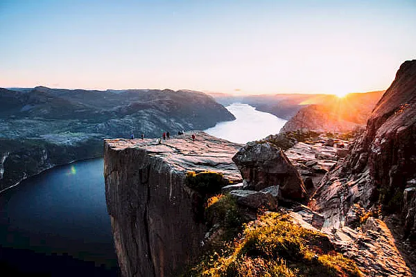 La ruta de los acantilados de Preikestolen